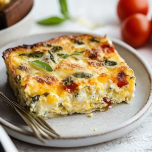 Baked eggs with cottage cheese