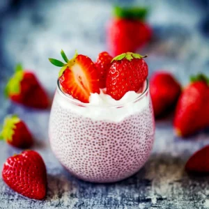 Strawberry Chia Seed Pudding