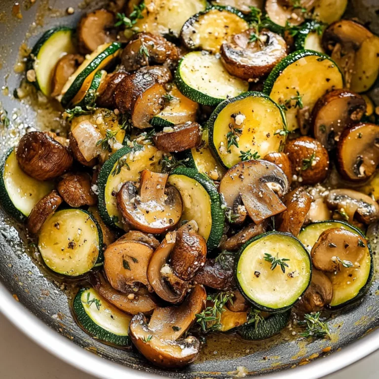 Sautéed Zucchini, Mushrooms & Onions