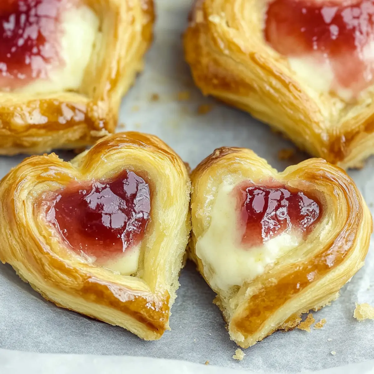 Valentine’s Day Cheese Danish