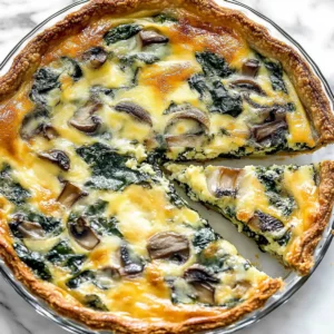 Spinach & Mushroom Quiche