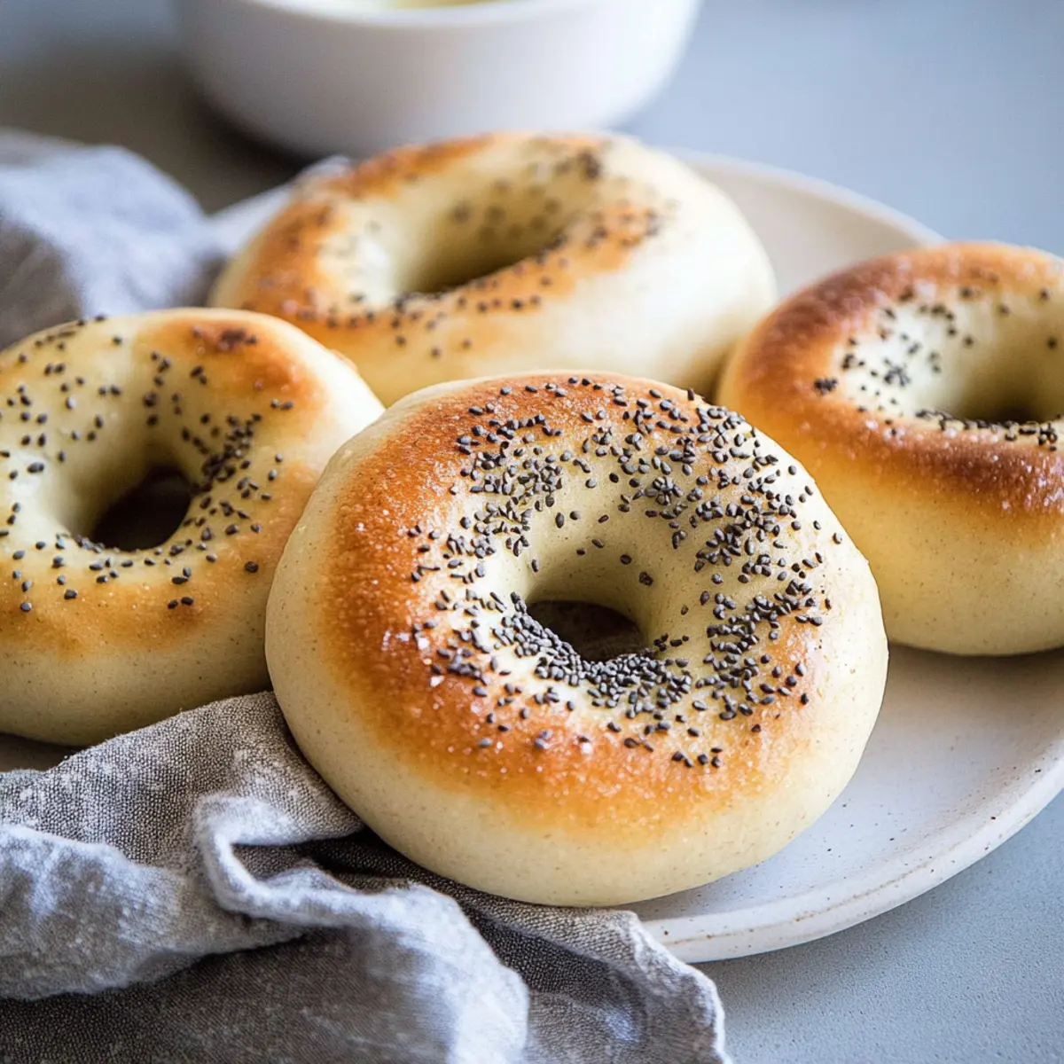 Easy 2-Ingredient Protein Bagels