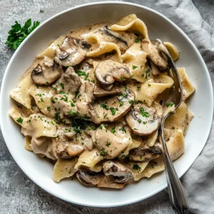 Creamy Mushroom Stroganoff