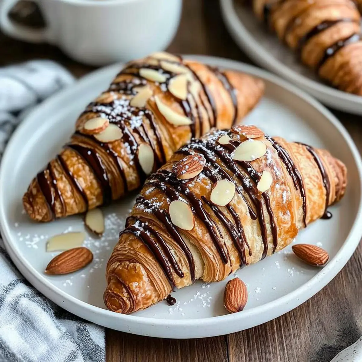 Chocolate Almond Croissants