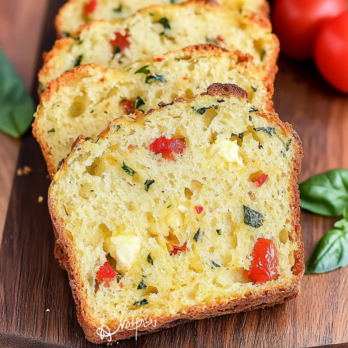 Caprese Quick Bread