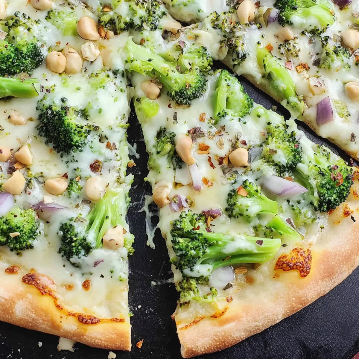 Broccoli White Pizza