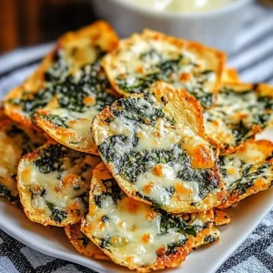 Spinach Cheese Crisps