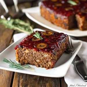 Vegan Mushroom Meatloaf