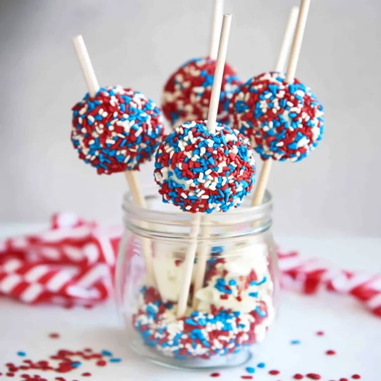 Red White & Blue Celebration Cake Pops