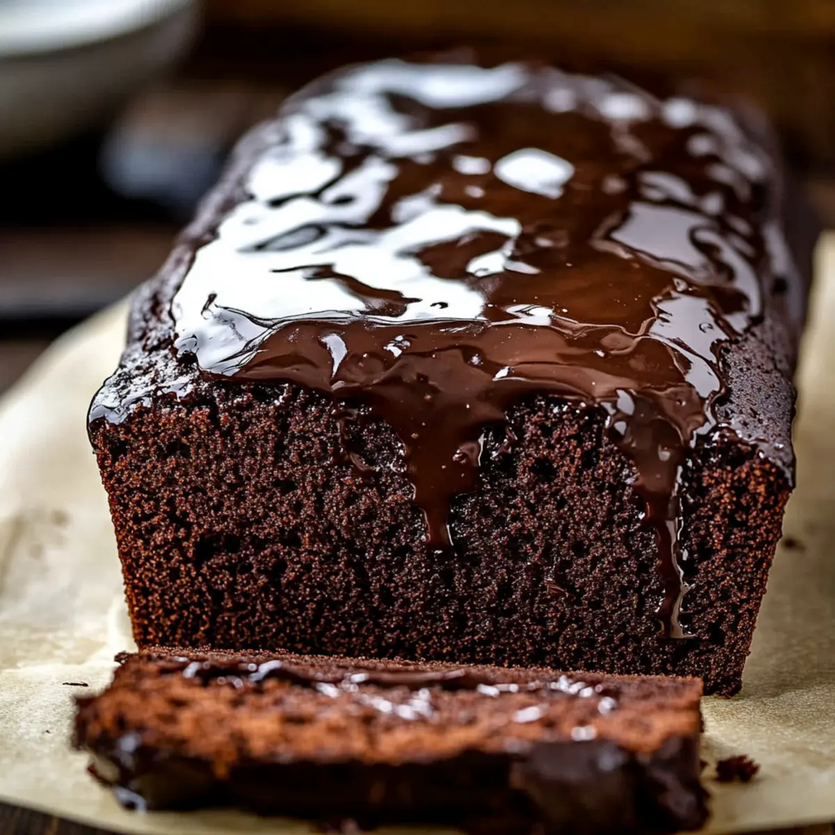Hot Fudge Brownie Bread