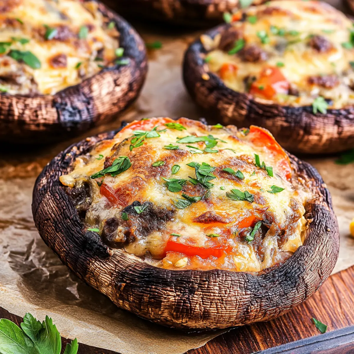 Delicious Stuffed Portobello Mushrooms Recipe for Easy Appetizers