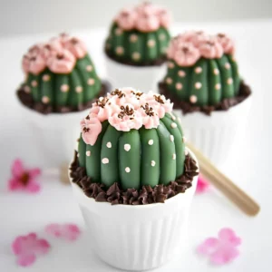 Cactus-Style Cake Pops