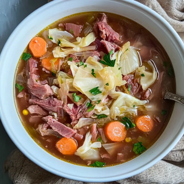 Corned Beef & Cabbage Rustic Soup