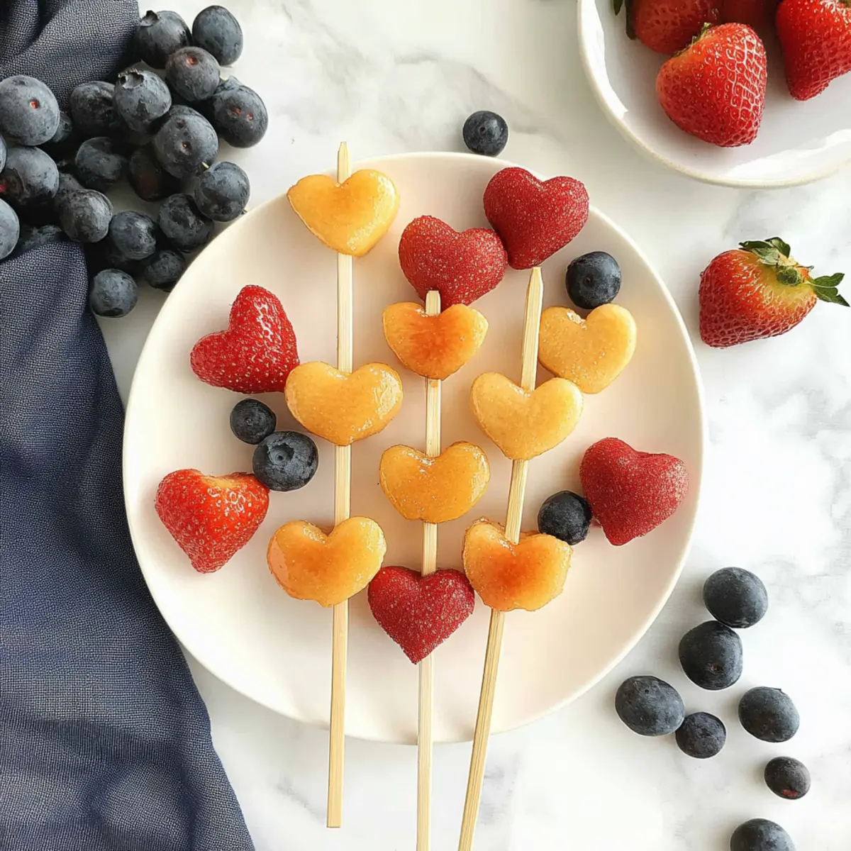 Valentine?s Day Fruit Kebabs