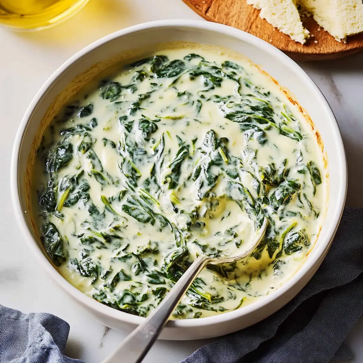 Delicious Creamed Spinach Bake Recipe for Easy Side Dishes