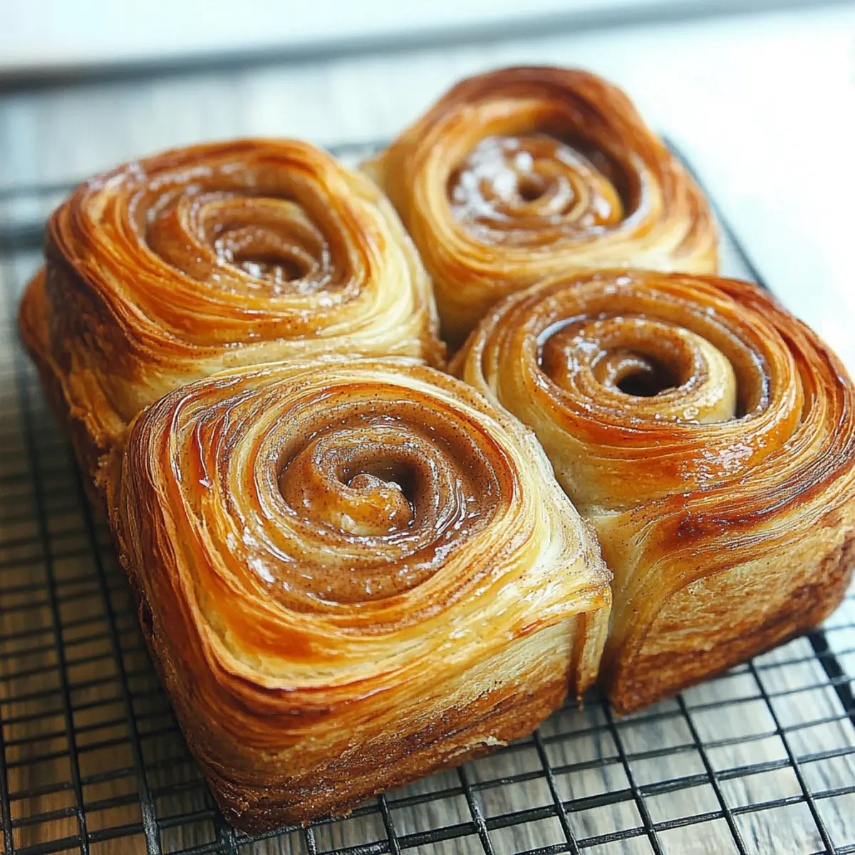 Cinnamon Honey Swirl Croissant Pull-Apart Bread