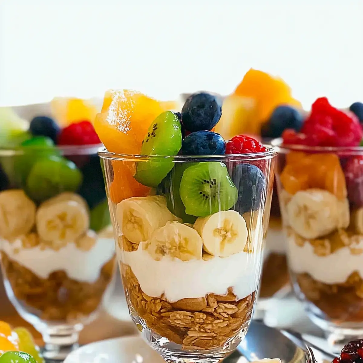 Fancy Yogurt Parfait Brunch Bar Setup