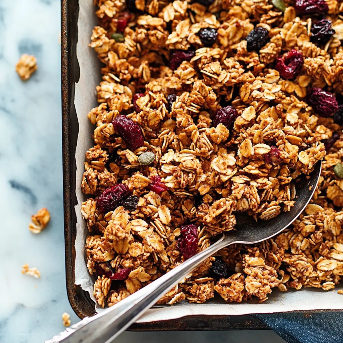 Easy Homemade Healthy Granola Recipe for Nutritious Snacking