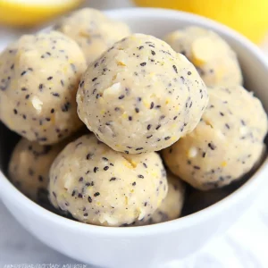 Lemon Poppy Seed Energy Bites
