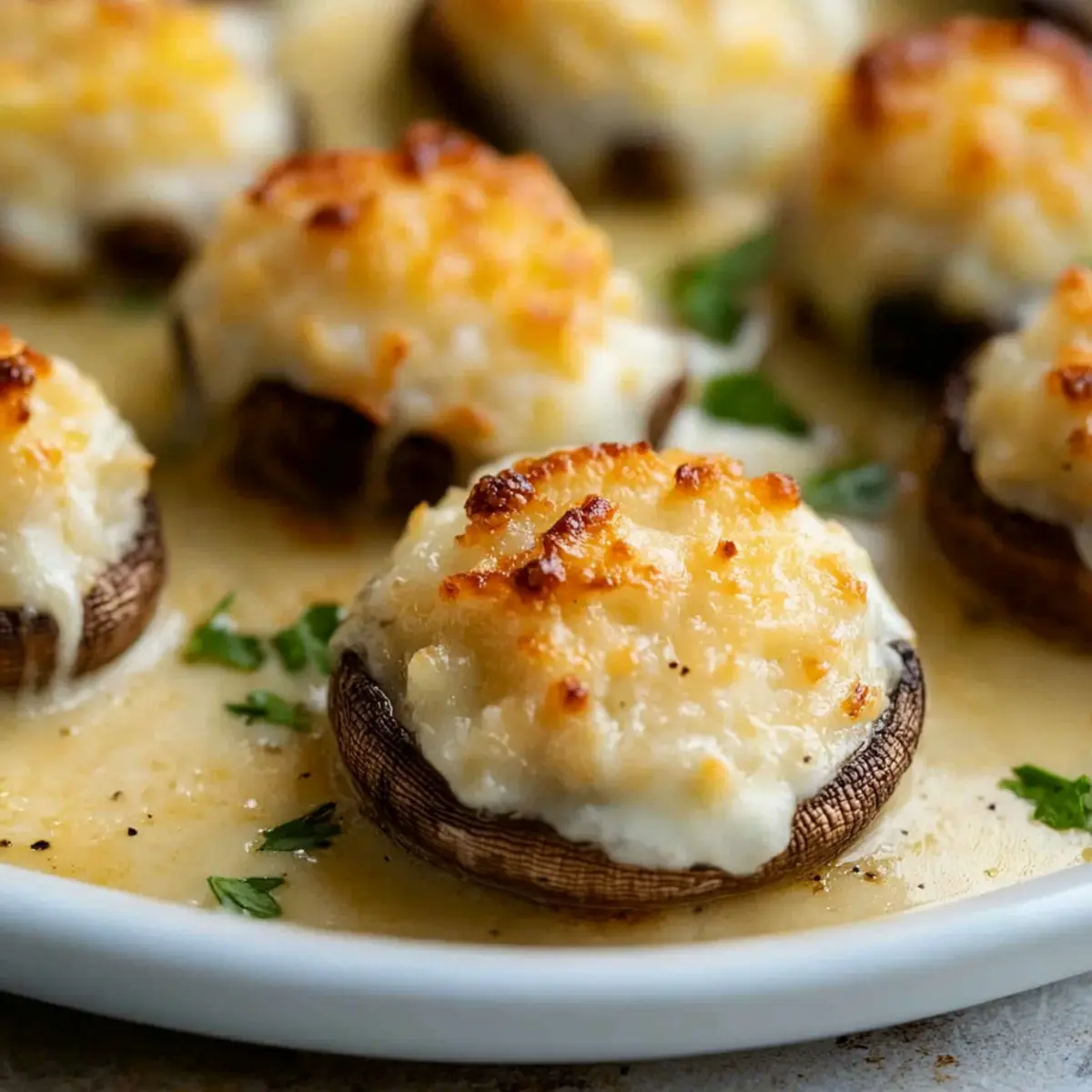 Copycat White Cheddar Stuffed Mushrooms