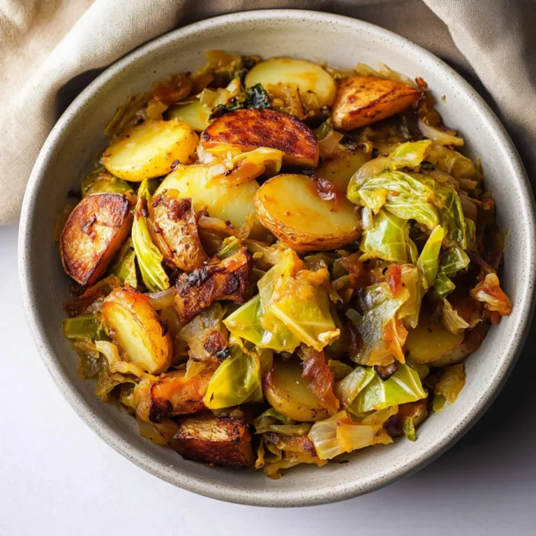 Braised cabbage with potatoes