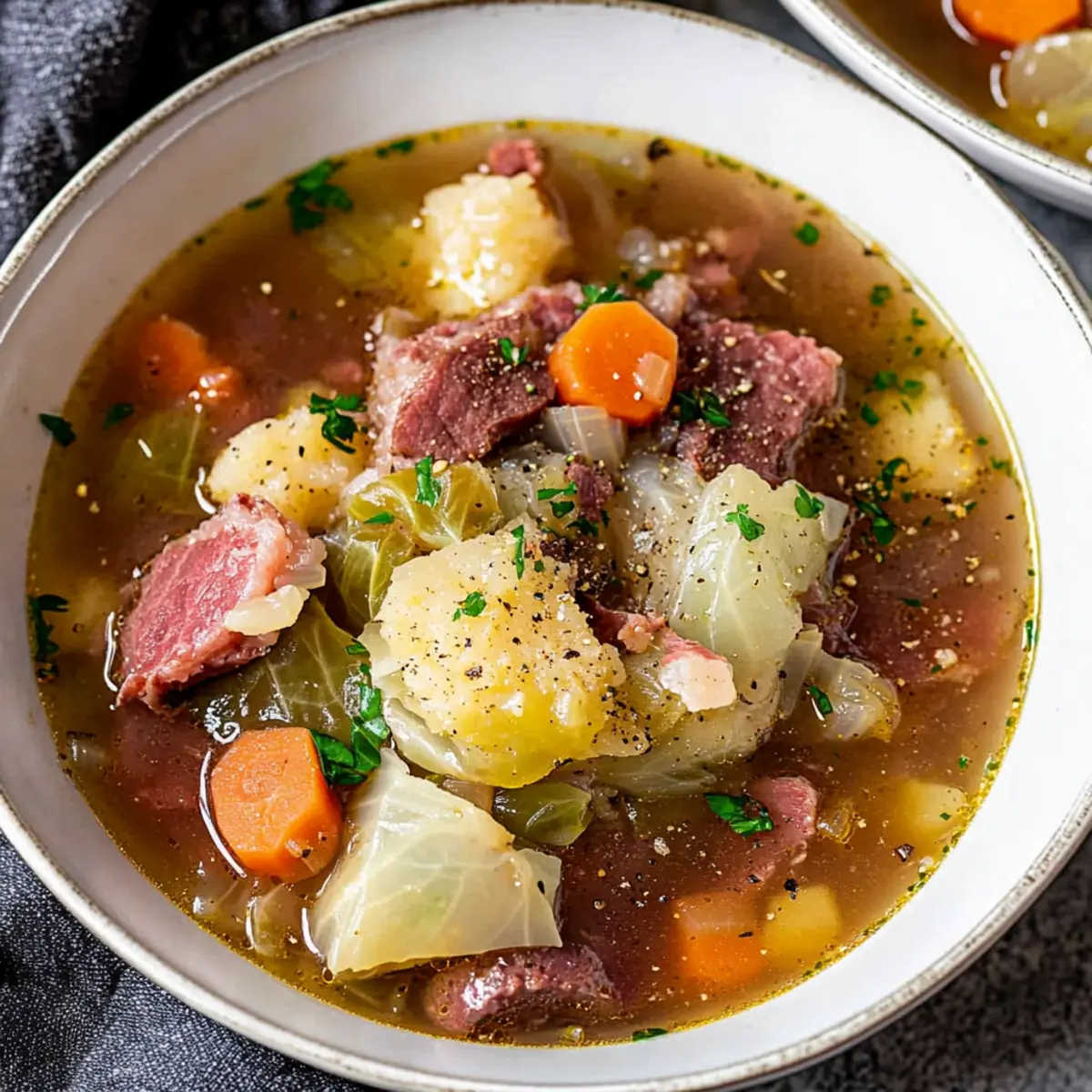 Corned Beef & Cabbage Stew