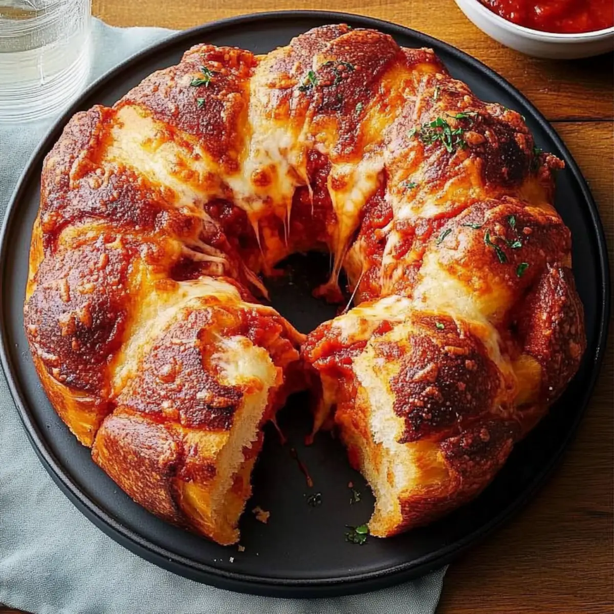 Pizza Monkey Bread with Cheese & Herbs