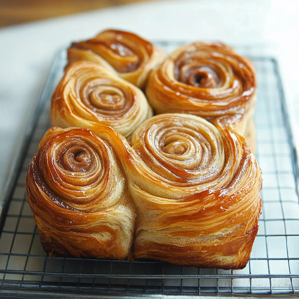 Cinnamon Honey Swirl Croissant Pull-Apart Bread