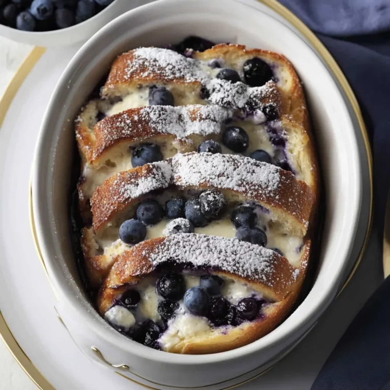 Blueberry Mascarpone French Toast Bake