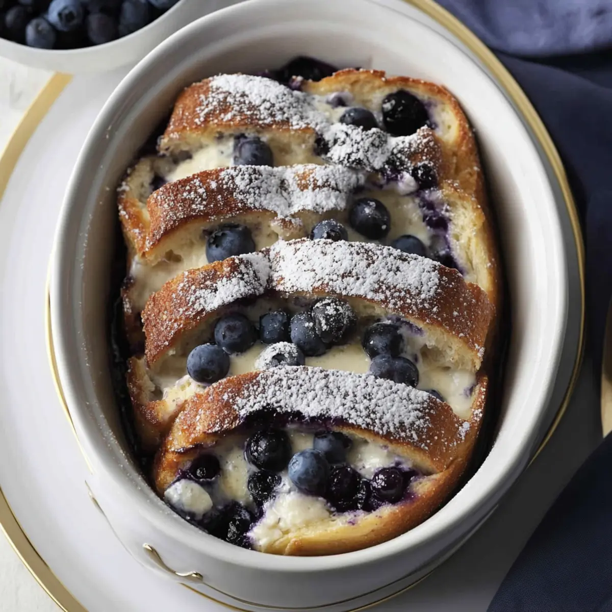 Blueberry Mascarpone French Toast Bake
