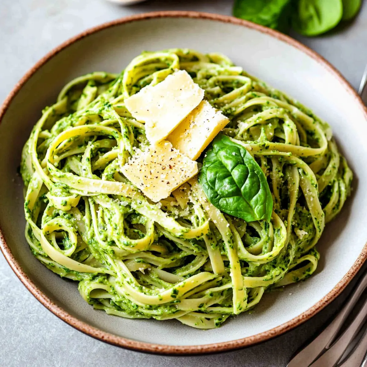 10-Minute Spinach Pasta