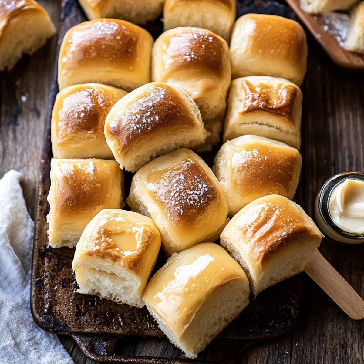 Honey Butter Sourdough Parker House Rolls