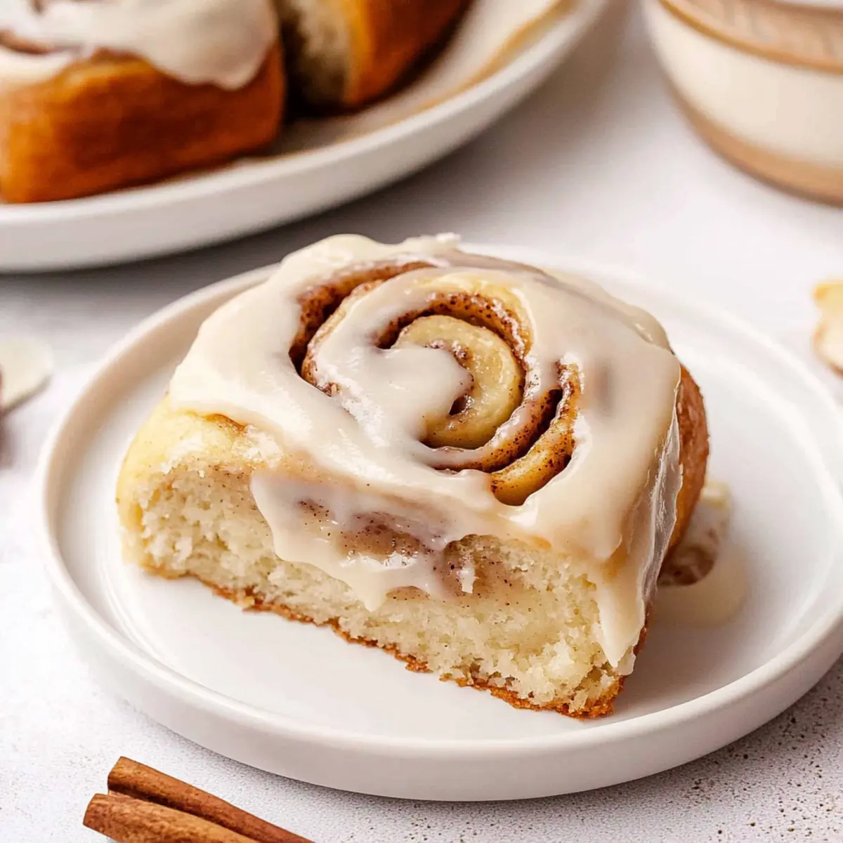 Banana Bread Cinnamon Rolls with Cream Cheese Frosting