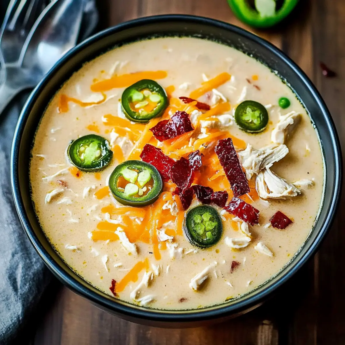 Spicy Jalapeño Popper Chicken Soup Recipe