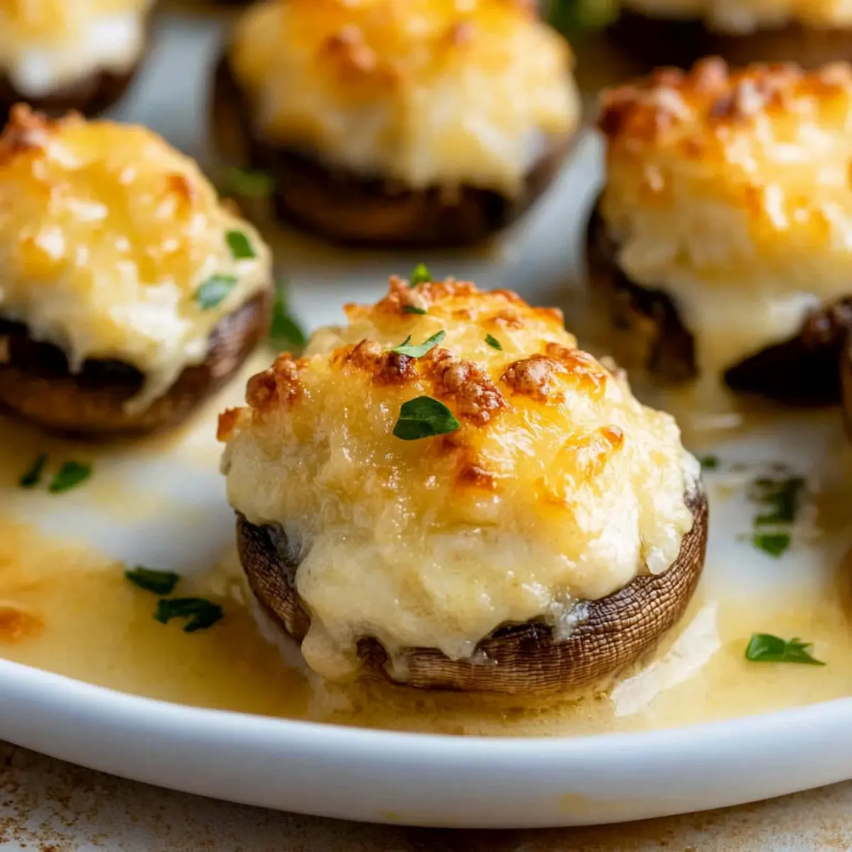 Copycat White Cheddar Stuffed Mushrooms