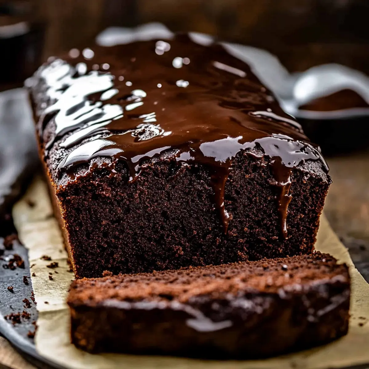 Hot Fudge Brownie Bread