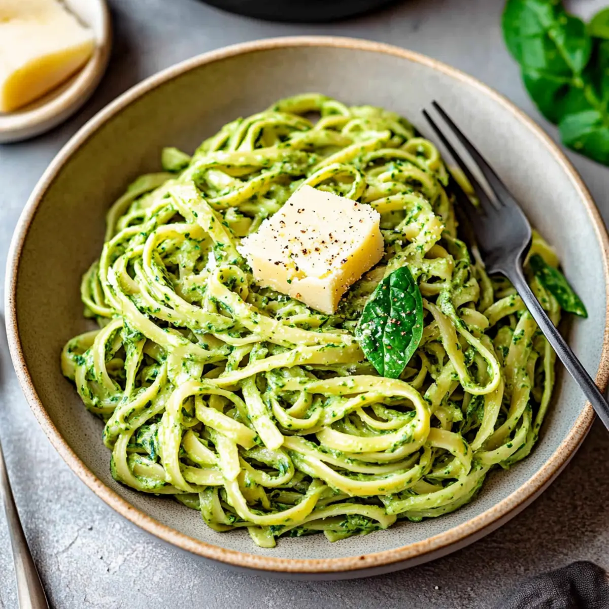 10-Minute Spinach Pasta