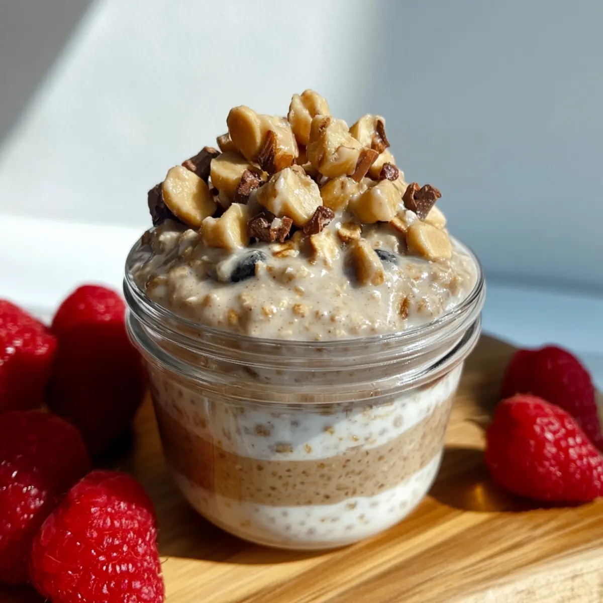 High-Protein Peanut Butter Overnight Oats