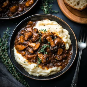 Vegan Coq with Mushrooms