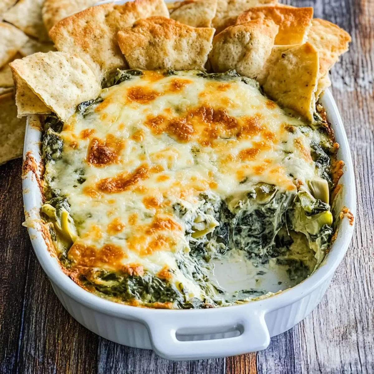 The Best Spinach Artichoke Dip