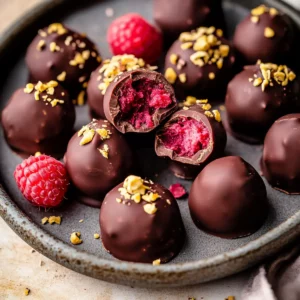 Raspberry Chocolate Truffles
