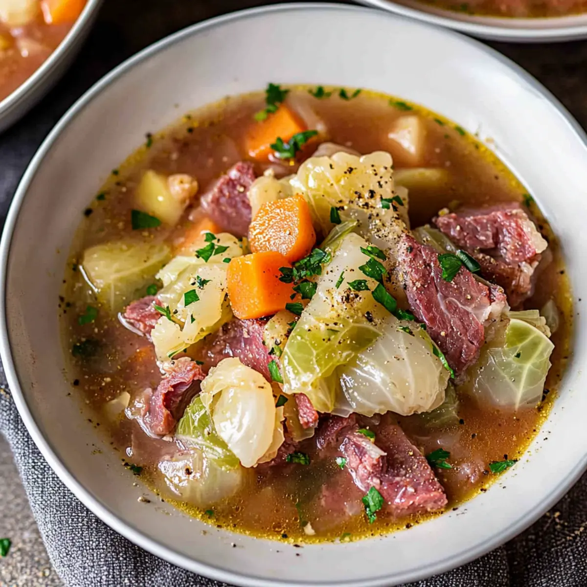 Corned Beef & Cabbage Stew