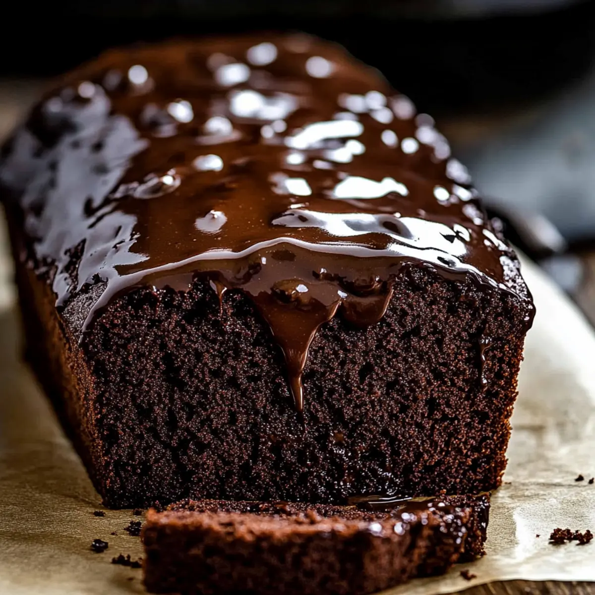 Hot Fudge Brownie Bread