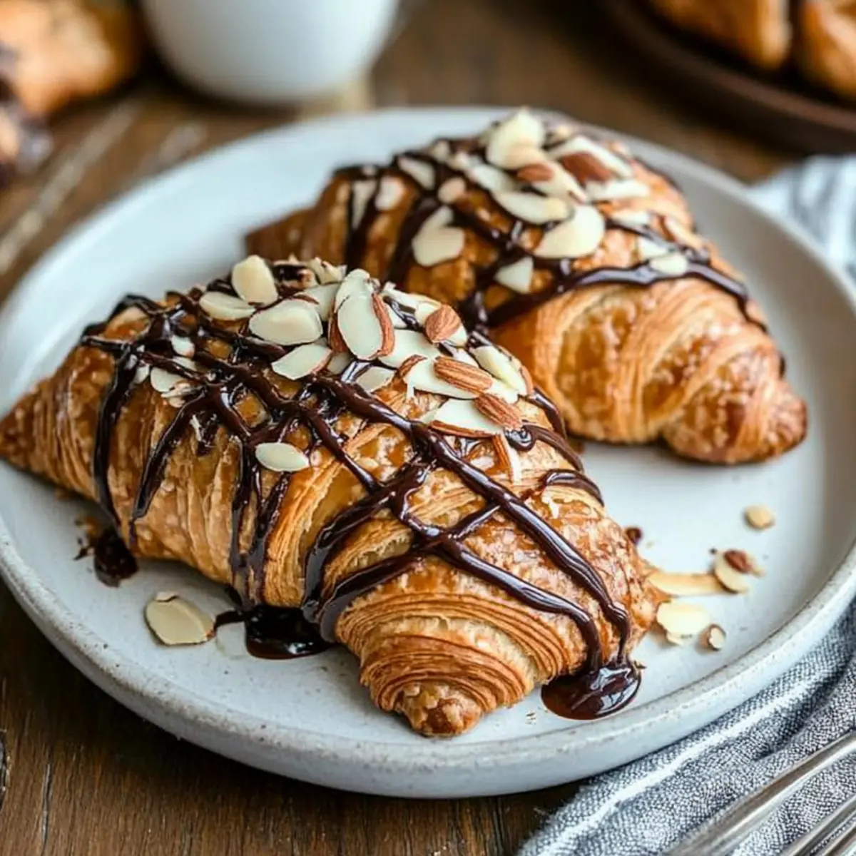 Chocolate Almond Croissants