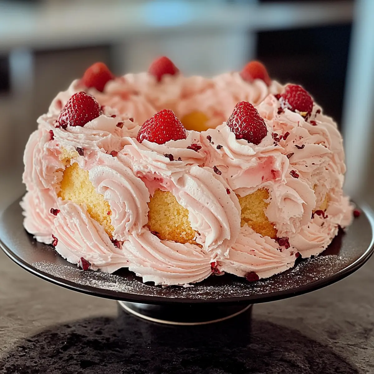 Strawberry Italian Cream Pound Cake