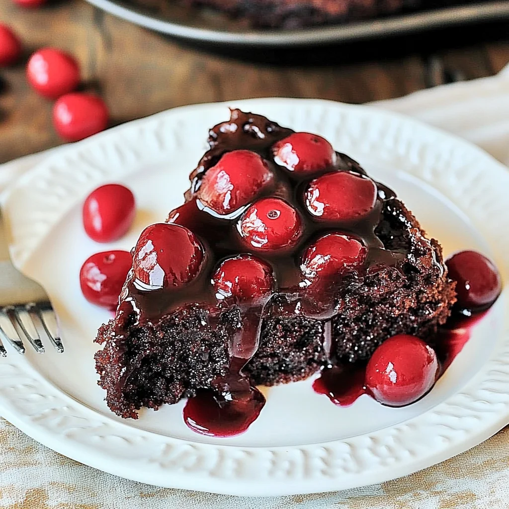 Chocolate Cherry Upside-Down Cake: Decadent Delight Awaits