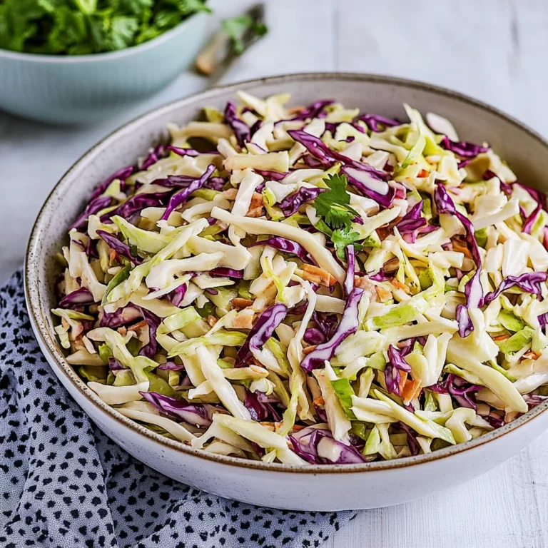 Irresistible No-Mayo Vinegar Coleslaw: Crunchy Delight