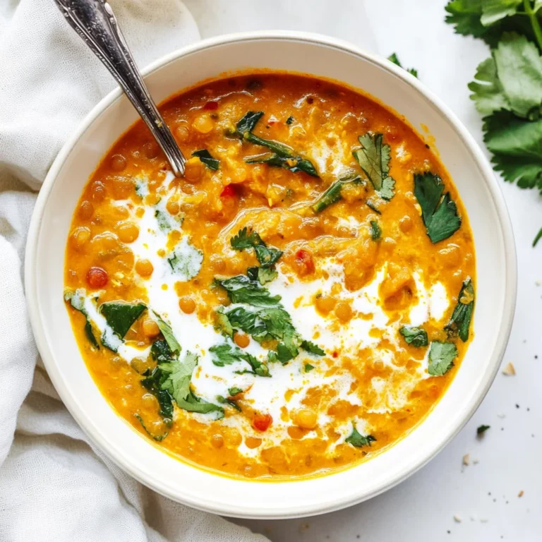 Simple Thai Coconut Red Lentil Soup: Cozy Comfort in a Bowl