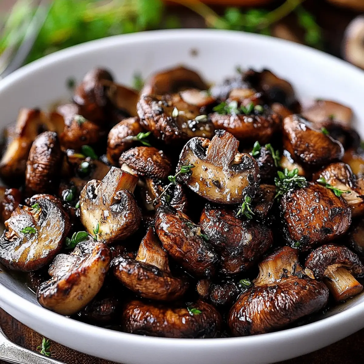 Balsamic Roasted Mushrooms