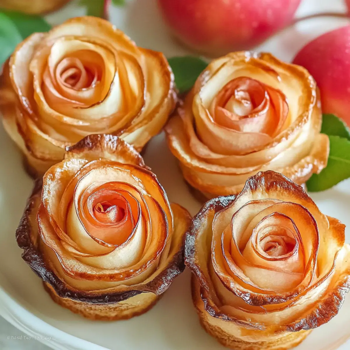 Elegant Apple Roses